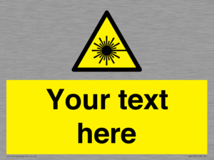 Custom Laser Hazard Sign